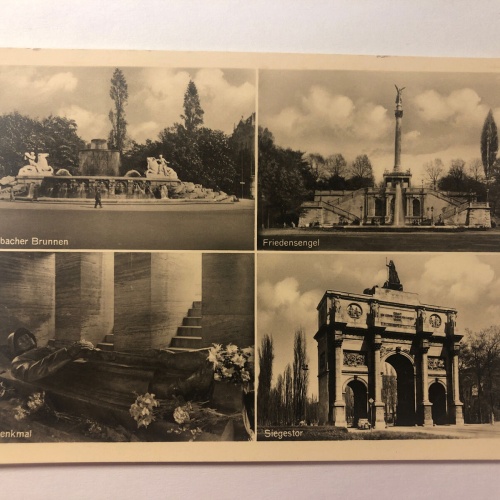 Wittelsbacher Brunnen, Friedensengel, Kriegerdenkmal und Siegestor 20344