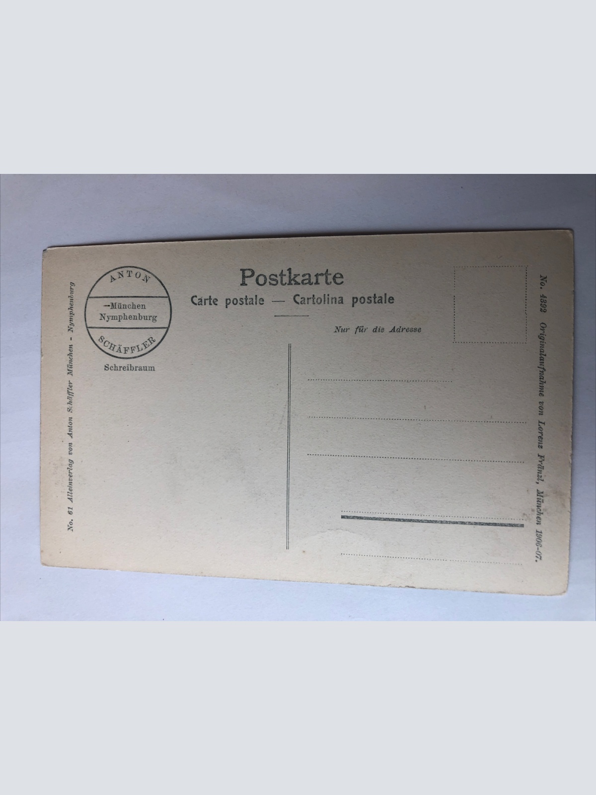 München: Kgl. Schloss Nymphenburg- Die Faungruppe. 20320