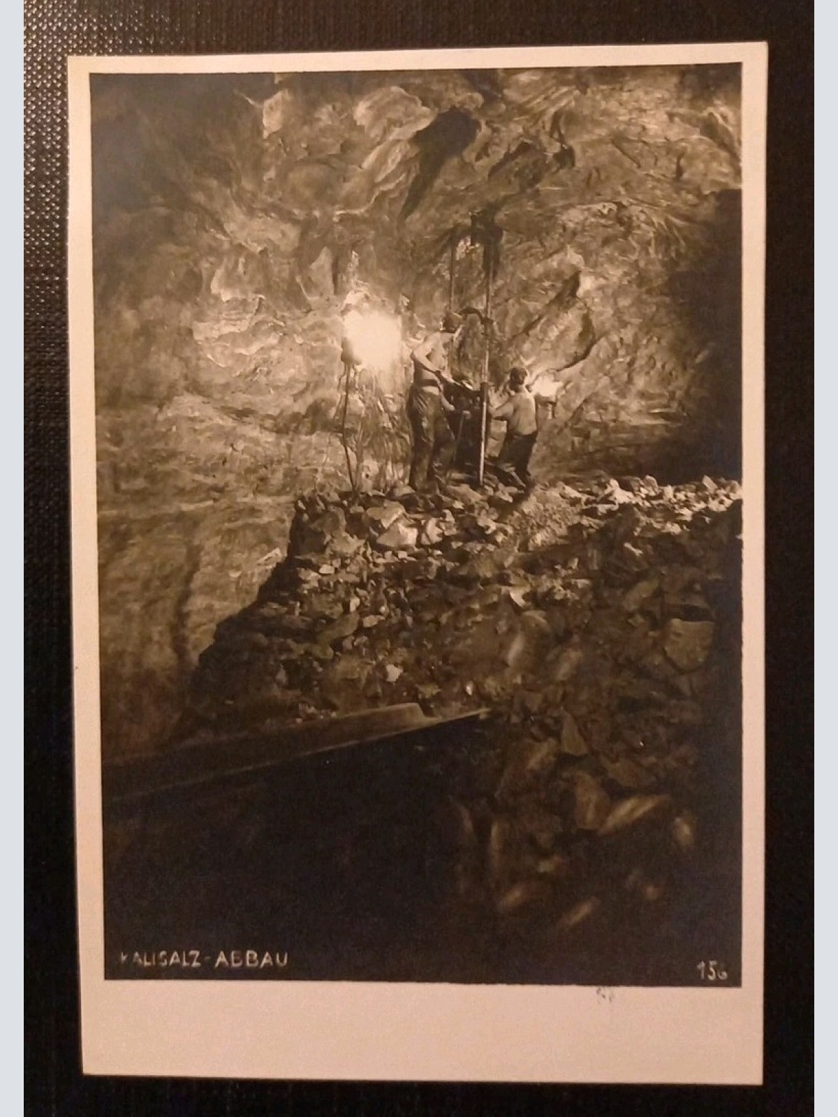 Salzabbau Höhle Zwei Männer Gr