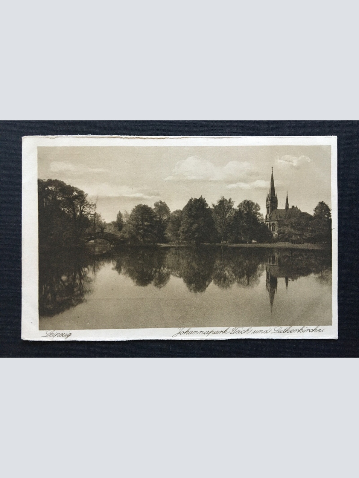 Leipzig Johannapark Teich Lutherkirche See Sachsen Deutschland 4006761 TH