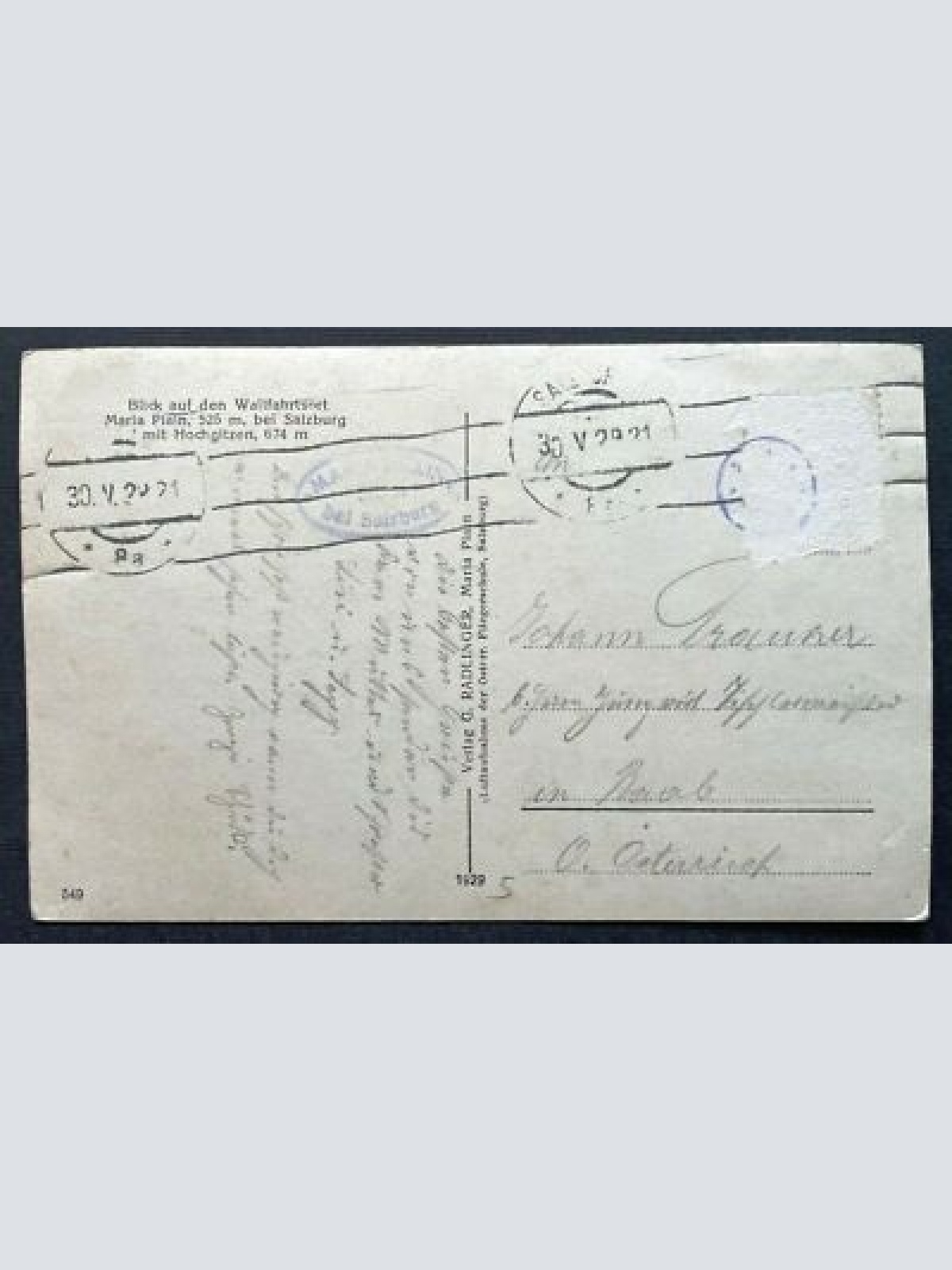 Blick Maria Plain b.Salzburg Wallfahrtskirche Basilika Berg Österreich 410815 TH