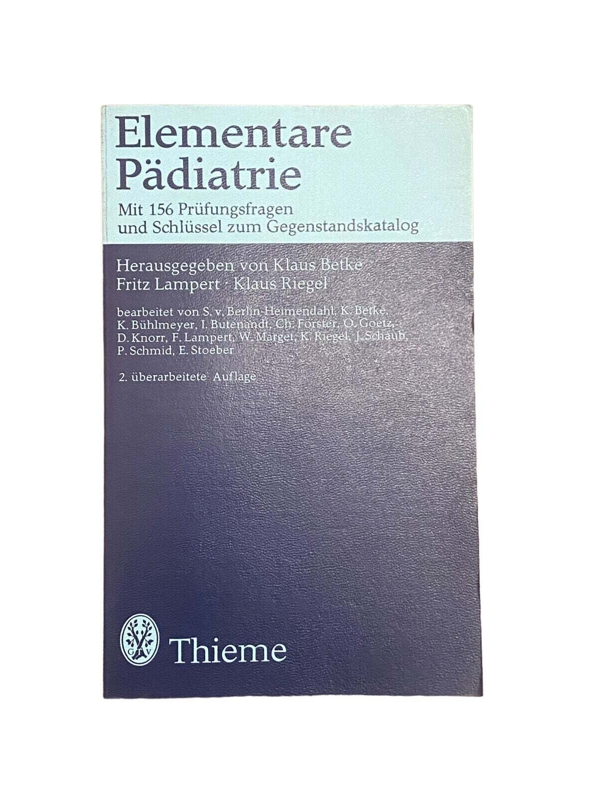 4326 S. v. Berlin-Heimendahl (bearb.) ELEMENTARE PÄDIATRIE +Abb