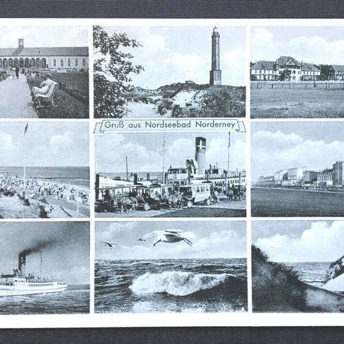 Gruß a. Nordseebad Norderney Collage Schiff Niedersachsen Deutschland 4006661 TH