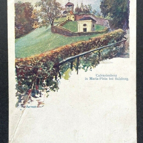 Calvarienberg Maria Plain b. Salzburg Wallfahrtskirche Weg Österreich 410819 TH