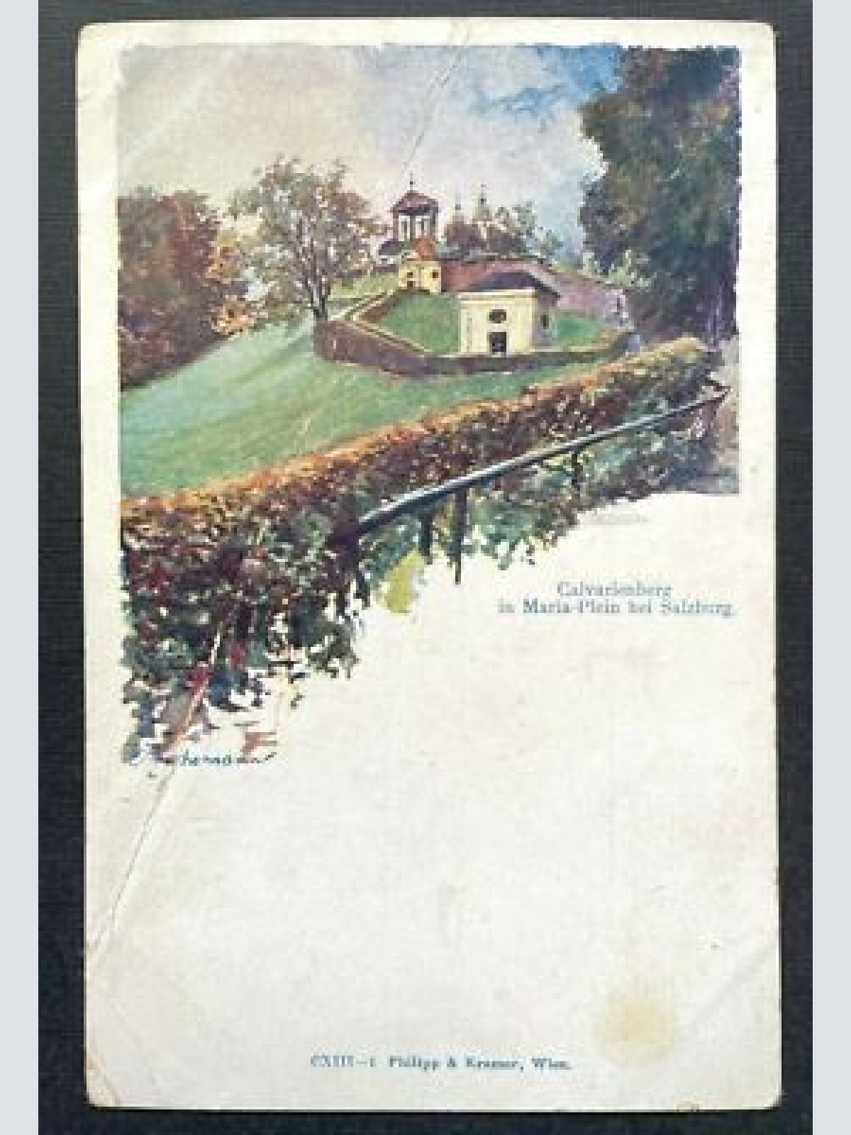 Calvarienberg Maria Plain b. Salzburg Wallfahrtskirche Weg Österreich 410819 TH