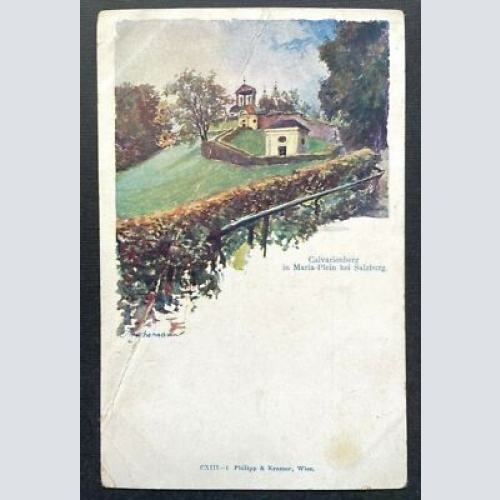 Calvarienberg Maria Plain b. Salzburg Wallfahrtskirche Weg Österreich 410819 TH