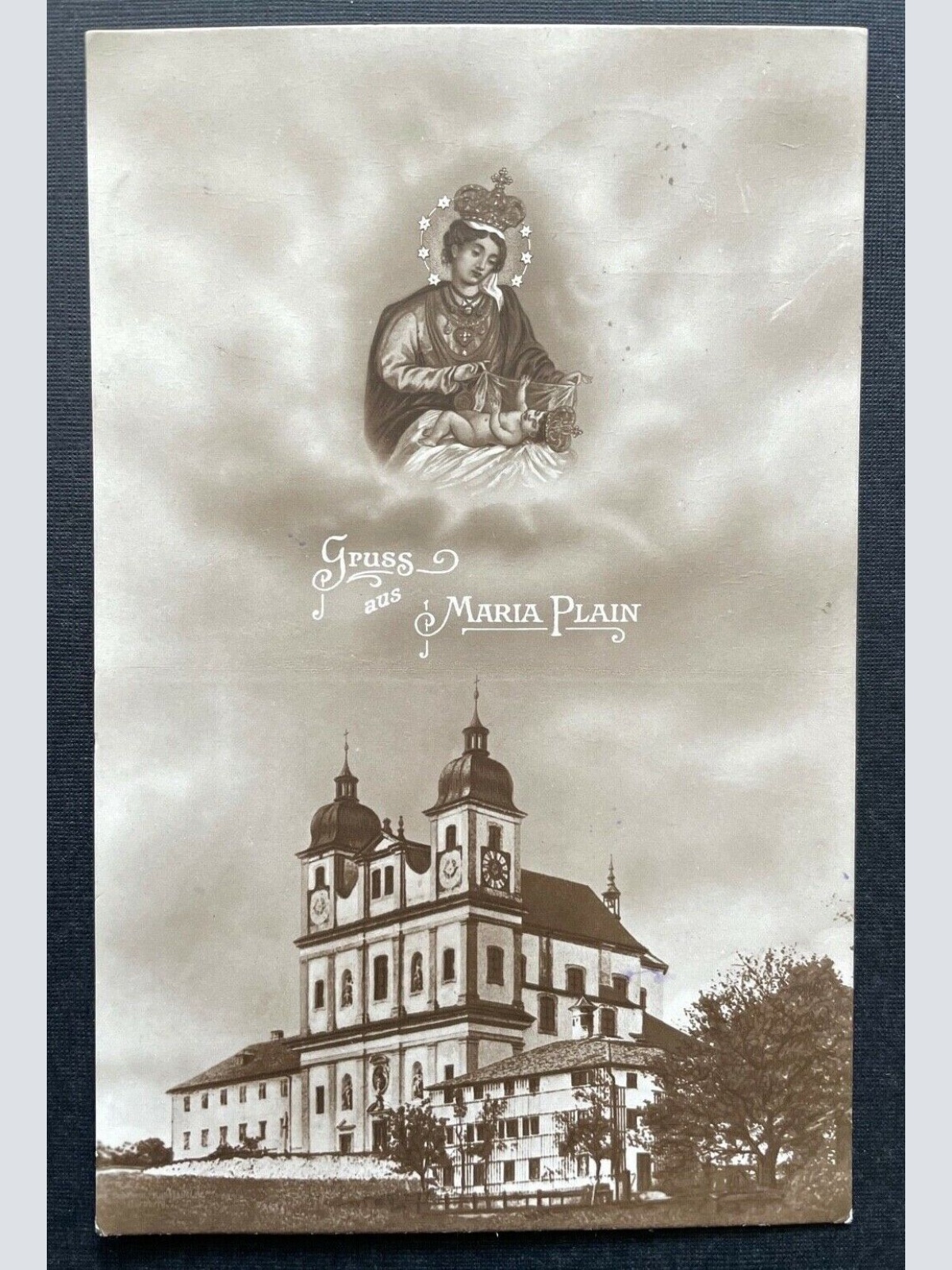 Gruss aus Maria Plain Wallfahrtskirche Basilika Salzburg Österreich 410809 TH