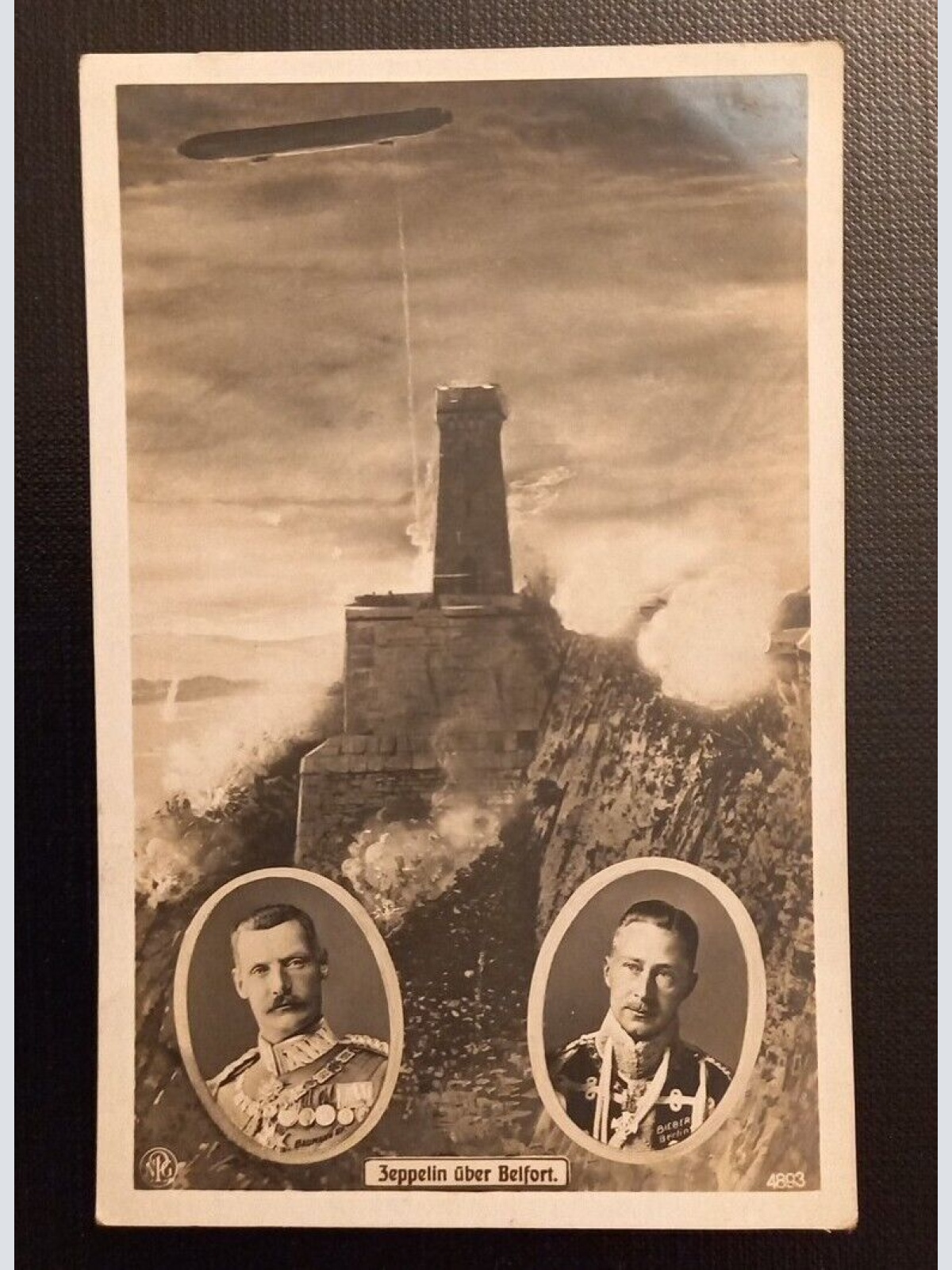 Zeppelin Über Belfort  Luftschiff Kronprinz Rupprecht v. Bayern 650147 Ga SH1