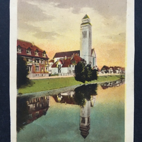Kehl Rhein Stadtweiher Kath. Kirche See Baden-Württemberg Deutschland 401248 THA