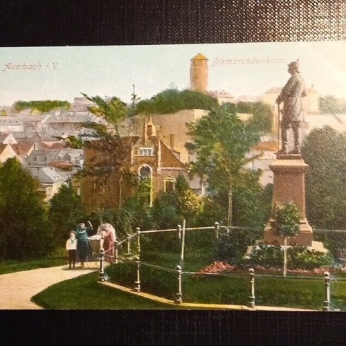 Ansichtskarte Auerbach I.V. Bismarckdenkmal 067 Ga B