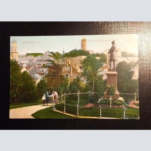 Ansichtskarte Auerbach I.V. Bismarckdenkmal 067 Ga B