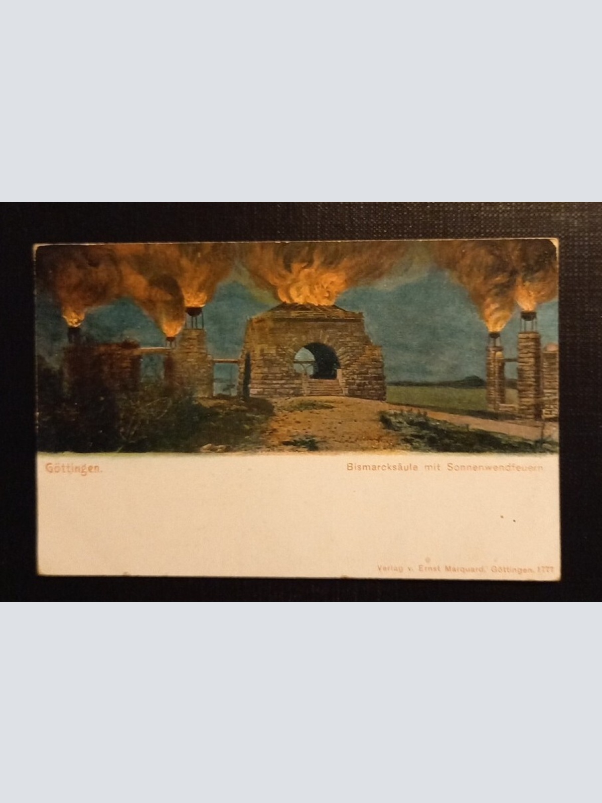Göttingen Bismarcksäule Mit Sonnenwendfeuern 084 Ga E