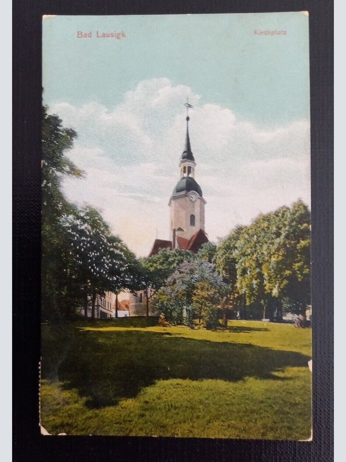 Ansichtskarte Sachsen  Bad Lausick Kirchplatz 410418 Ga B