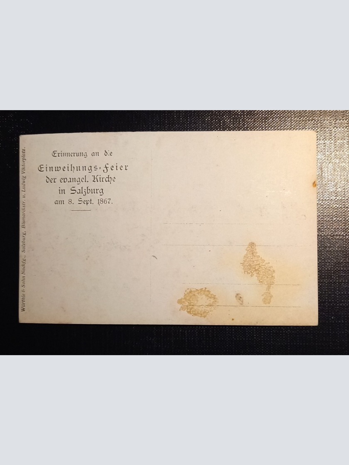 Erinnerung an die Einweihungsfeier der Evangel.Kirche In Salzburg 060 Ga B