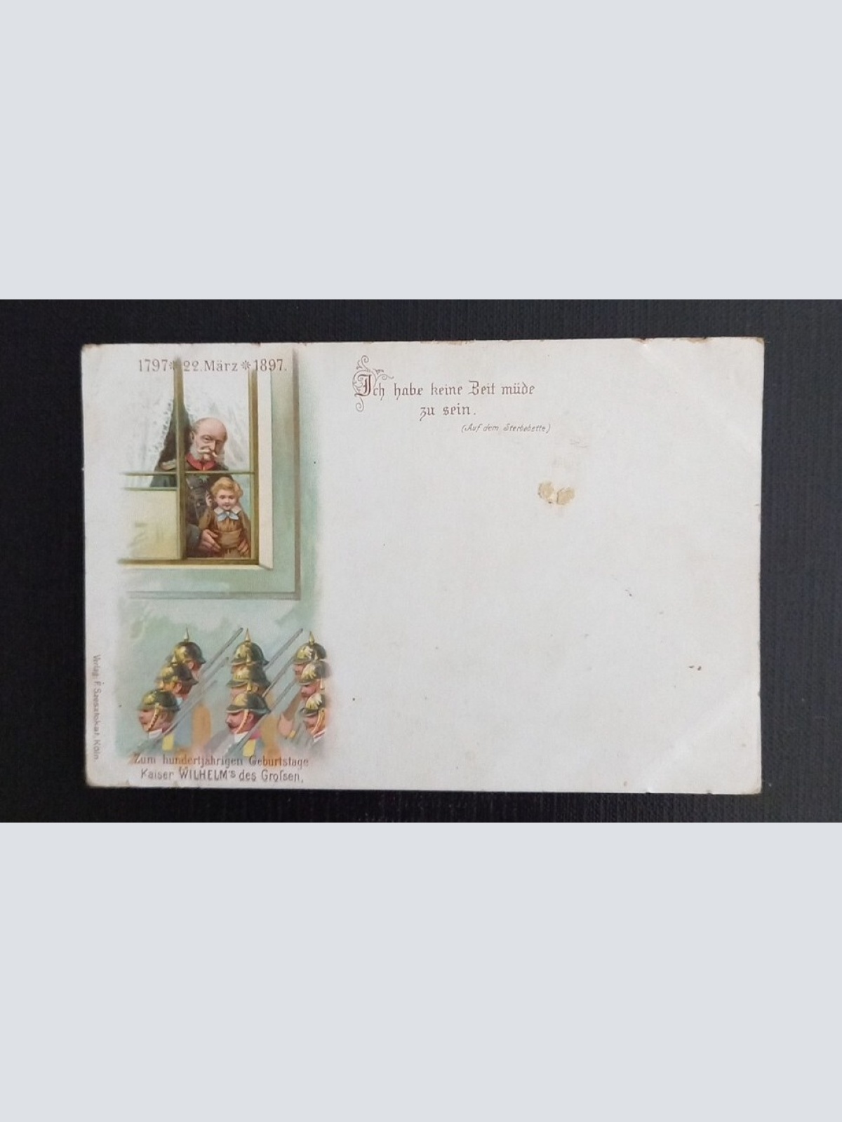 Zum Hundertjährigen Geburtstage Kaiser Wilhelm Des Großen 67394 Ga E