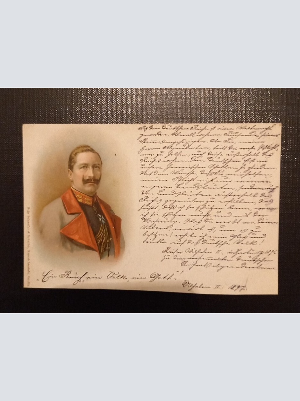 Litho Kaiser Wilhelm II 0131 Ga E