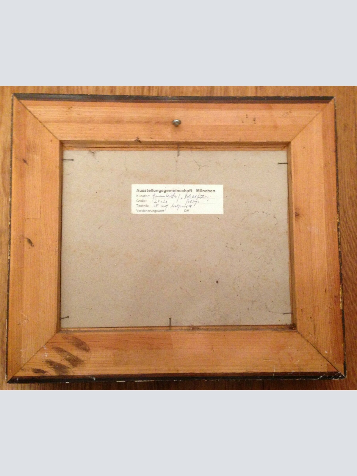 Hans Ludwig " Holzarbeiter " Ölmalerei Pferdekutsche Pferde   11440