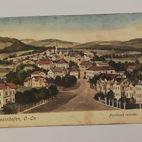 Oberösterreich Antiesenhofen Kirche Ortschaft Landschaft Hügel 600685A tl