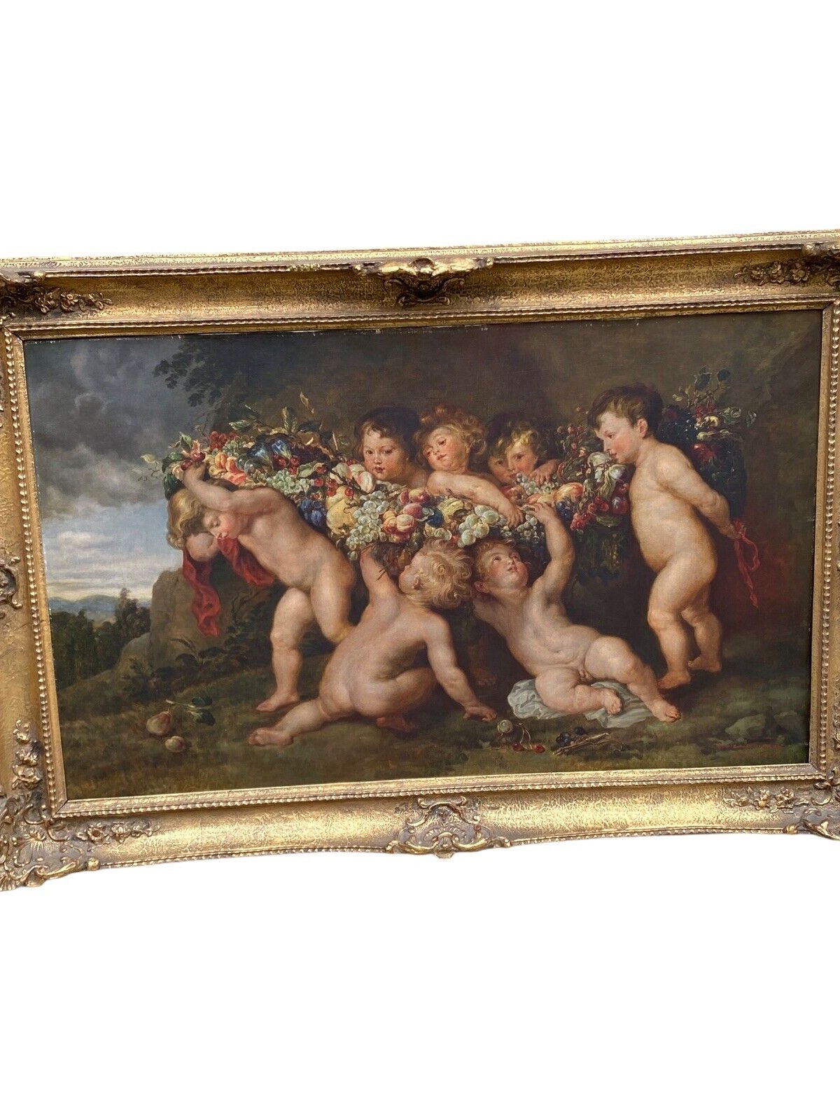 Kopie Nach Rubens Jos. Schuster 1 Hälfte 20. Jhdt. gerahmt ca. 92x70 Öl/Leine