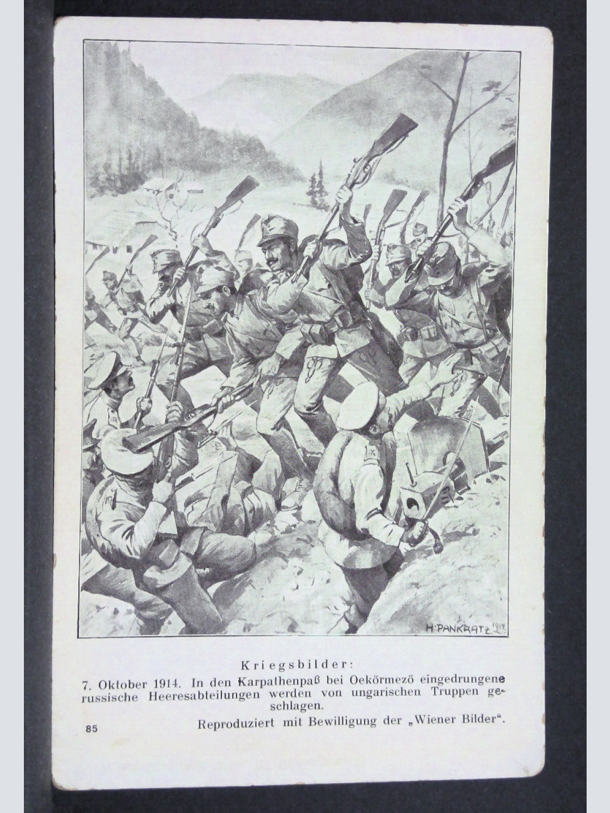 Kriegsbilder Kapathenpaß 1914 Österreichische Armee JW 165461