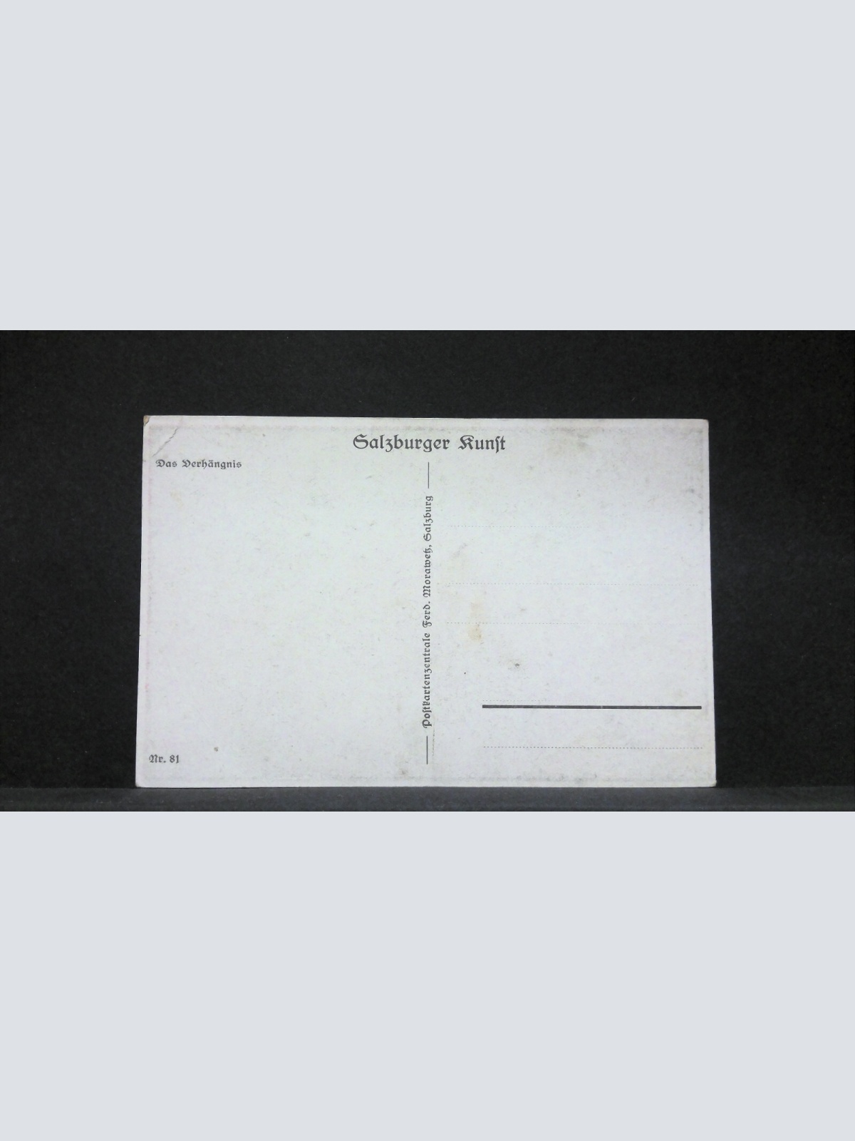 Künstlerkarte Salzburger Kunst Kamel "Das Verhängnis" JW 5586