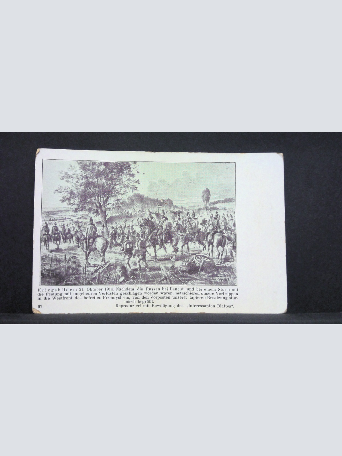 Kriegsbilder 1914 Vortruppen in die Westfront Österreichische Armee JW 165464