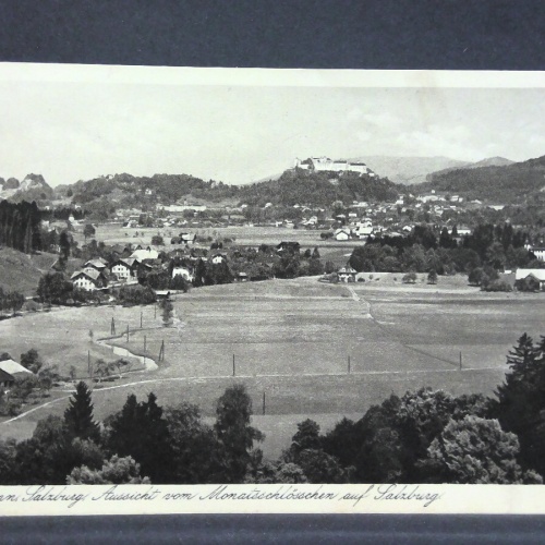 Hellbrunn Salzburg Aussicht vom Mozartschlösschen Festung JW 600736A