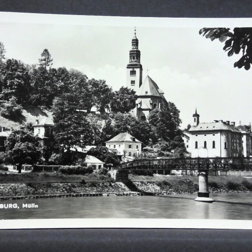 Salzburg Mülln Brücke Salzach JW 165619