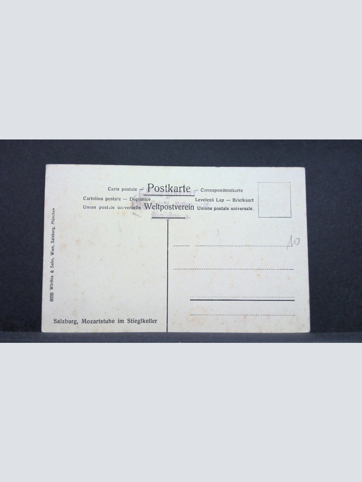 Salzburg Mozartstube im Stieglkeller JW 7401