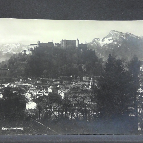 Salzburg vom Kapuzinerberg Festung Hohensalzburg JW 165439