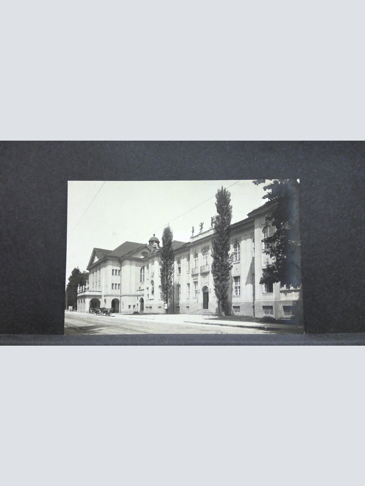 Schwarzstraße Salzburg Pferdefuhrwerk JW 8