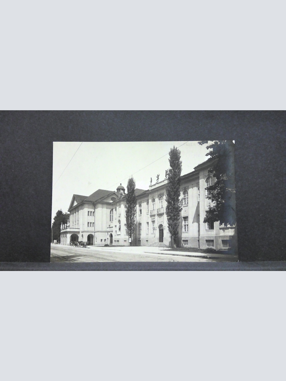 Schwarzstraße Salzburg Pferdefuhrwerk JW 8