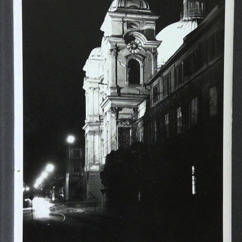 Salzburg Dreifaltigkeitskirche bei Nacht JW 6391