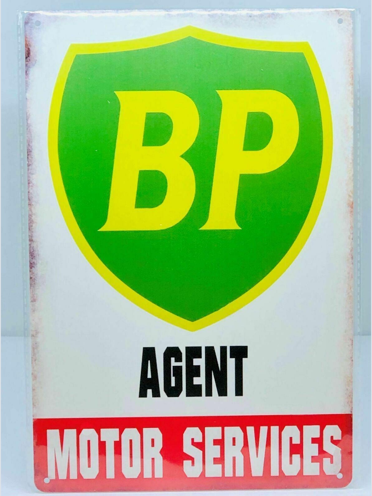 Nostalgie vintage retro blechschild "bp motor service" 30x20 12067