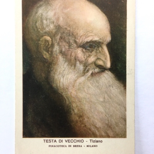 Testa Di Vecchio (Tiziano) - Portrait e. alten Mannes - Künstlerkarte 40210 TH