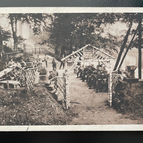 Lager Soldaten Uniform Schirmmütze Fluss Wald Kaserne Militär Krieg 402493 TH