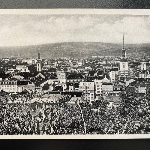 Brünn Gesamtansicht Stadt Brno Kirche Turm Berg Tschechien 402487 TH A