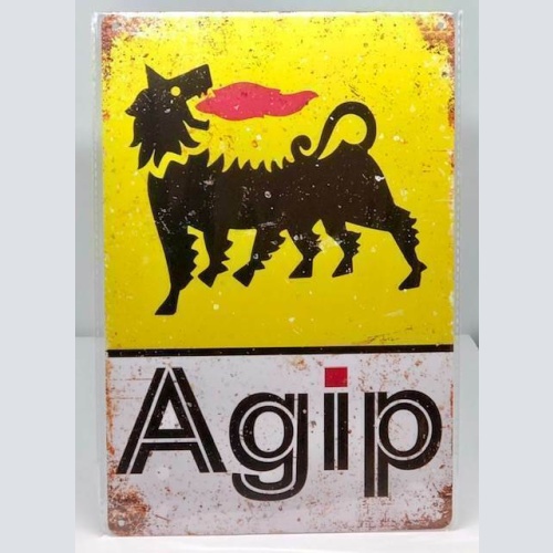 Nostalgie Retro Blechschild "Agip" 30x20 12027