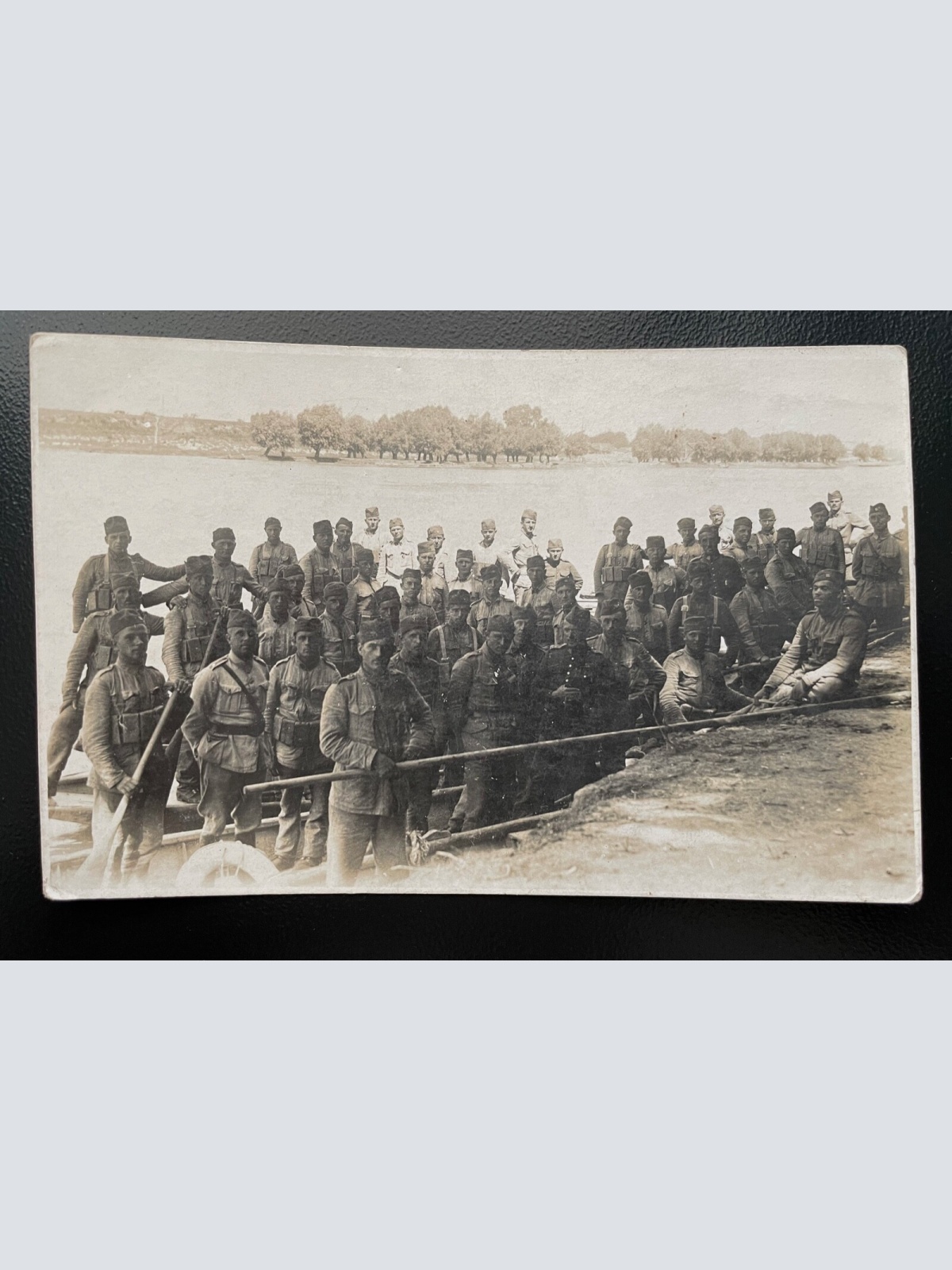 Soldaten Ruderboot Uniform Feldkappe See Wald Marine Militär Krieg 402497 TH