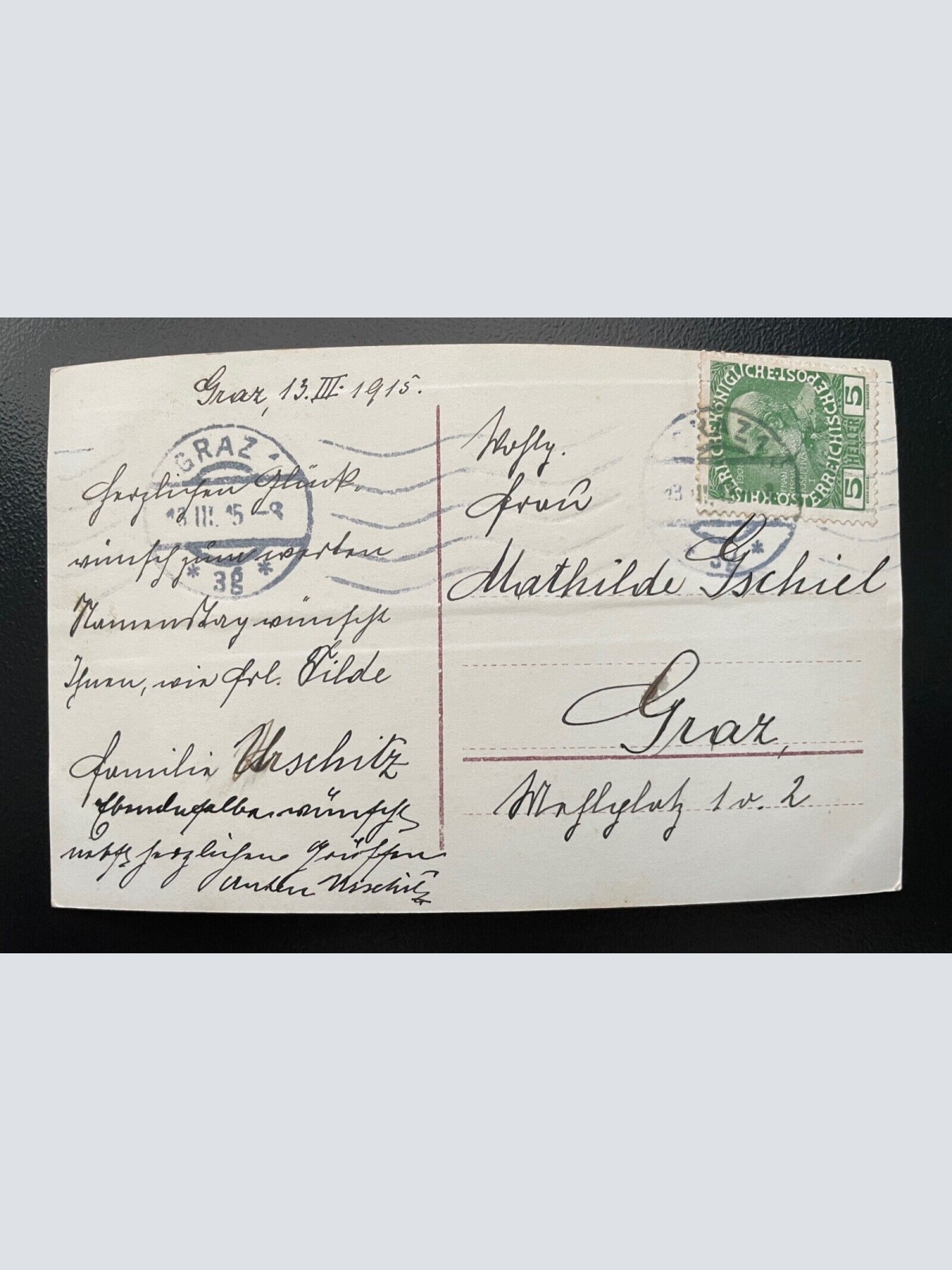 Herzlichen Glückwunsch zum Namenstag Kind Tracht Hut Gamsbart 402435 TH