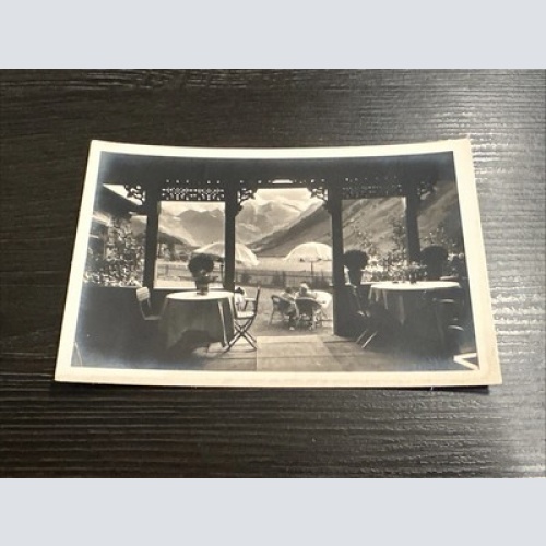 Ansichtskarte Ferleiten Alpengasthof Lukushansl 1926 Ausblick Terrasse 6345893 J