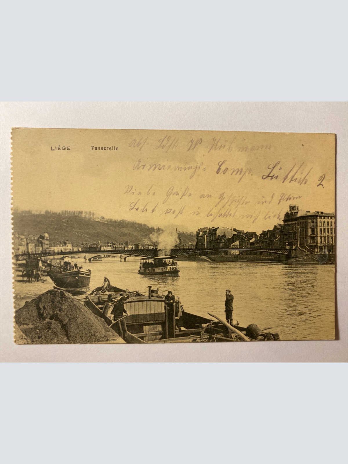 Liége Pasderelle, Hafen, Brücke 410040 AH