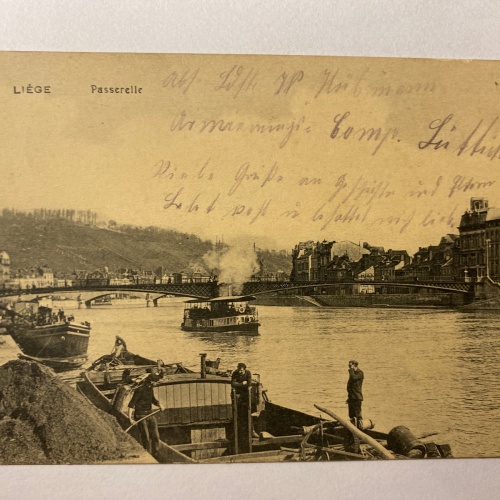 Liége Pasderelle, Hafen, Brücke 410040 AH