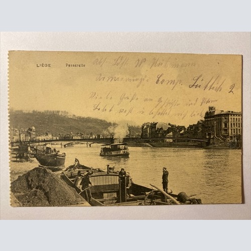 Liége Pasderelle, Hafen, Brücke 410040 AH