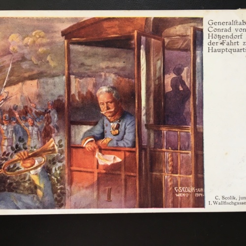 Generalstabchef C.v. Höttendorf (C.Scolik) Fahrt zum Hauptquartier 170040 TH SH1