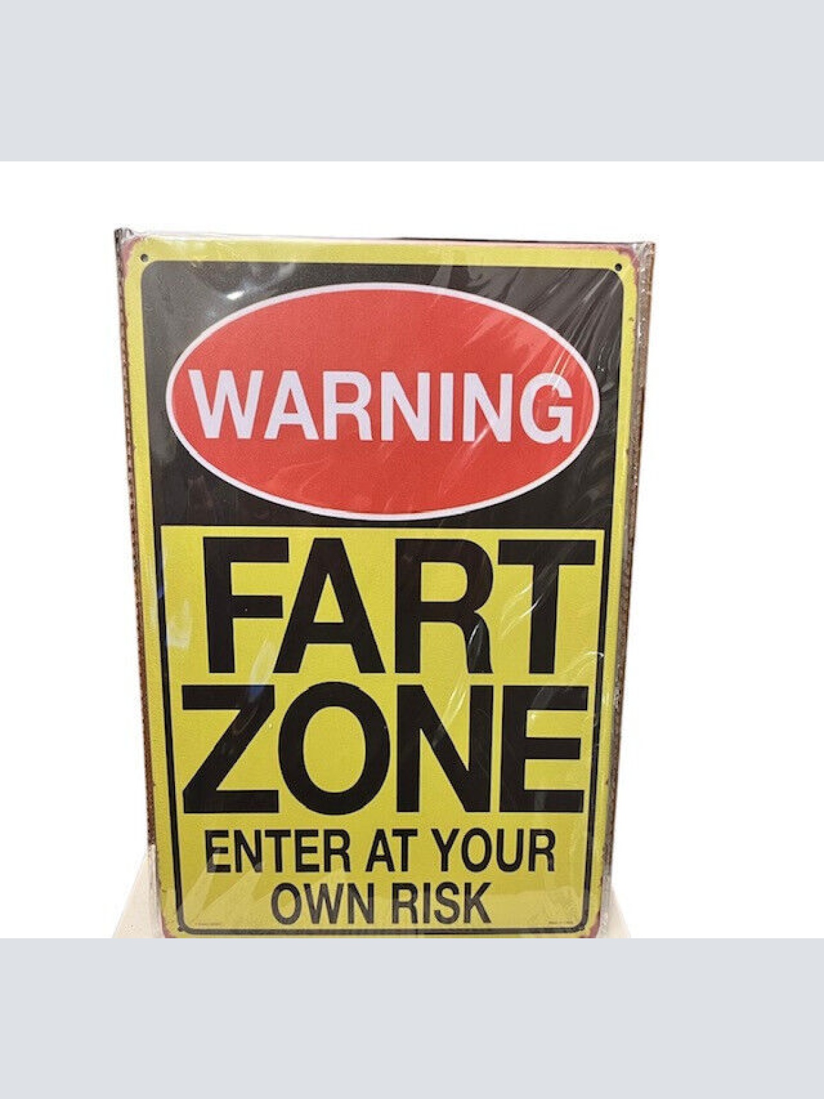 Nostalgie Vintage Retro Blechschild "Warning Fart Zone"   30x20    000AC