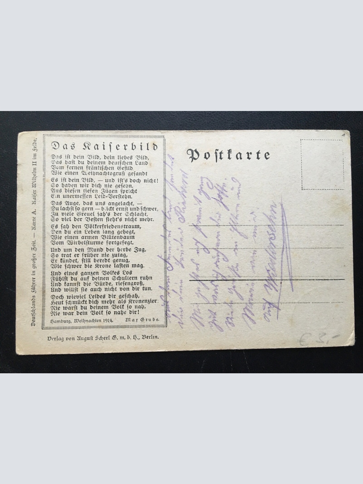 Kaiser Wilhelm II. im Felde - Porträt - Soldaten Militär Krieg 400613 TH SH1