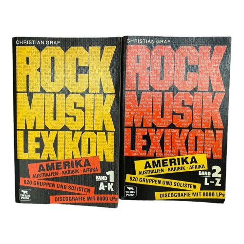 640 Christian Graf ROCK MUSIK LEXIKON BAND 1 UND 2 620 GRUPPEN UND SOLISTEN