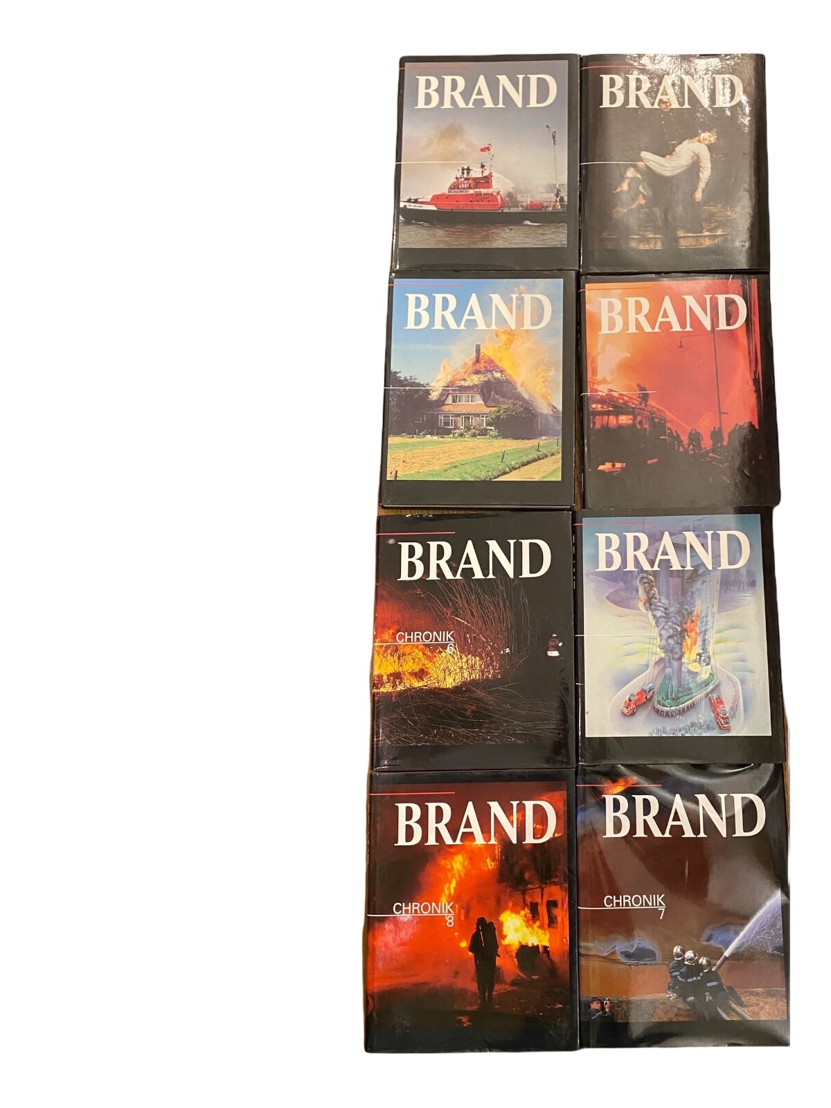 1299 Wolfgang Jendsch BRAND DIE FEUERWEHREN DER WELT Chronik 1 -8 HC