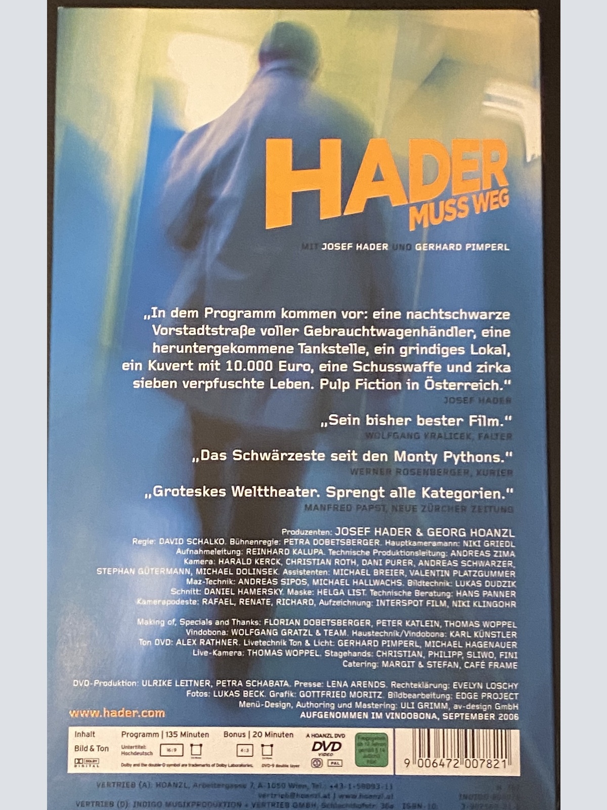 1514 Hoanzl HADER MUSS WEG- JOSEF HADER UND GERHARD PIMPERL HC